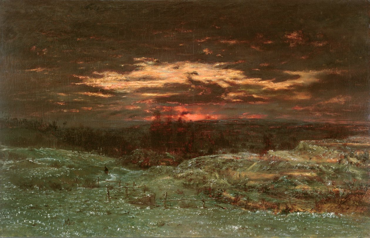 Frosteffekt, 1845 av Pierre Etienne Theodore Rousseau
