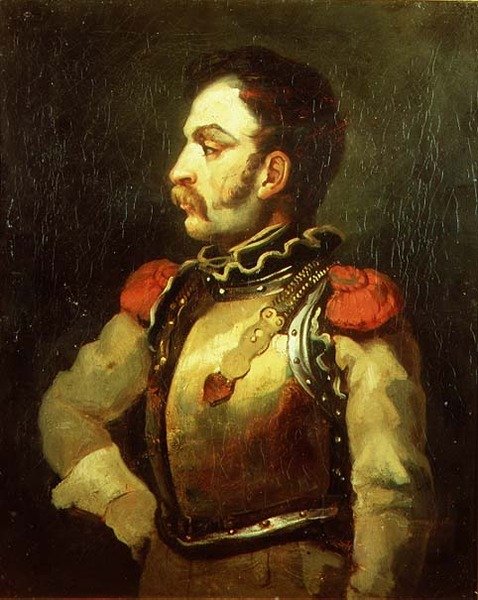 Carabinier Officer av Theodore (attr. to) Gericault