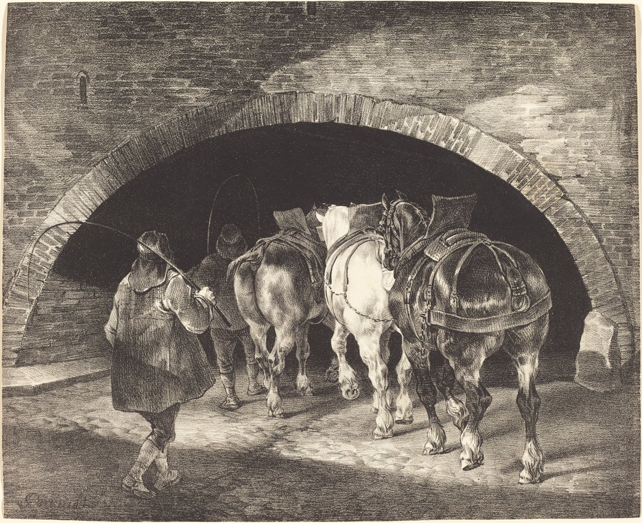 Adelphi Wharf av Theodore Gericault