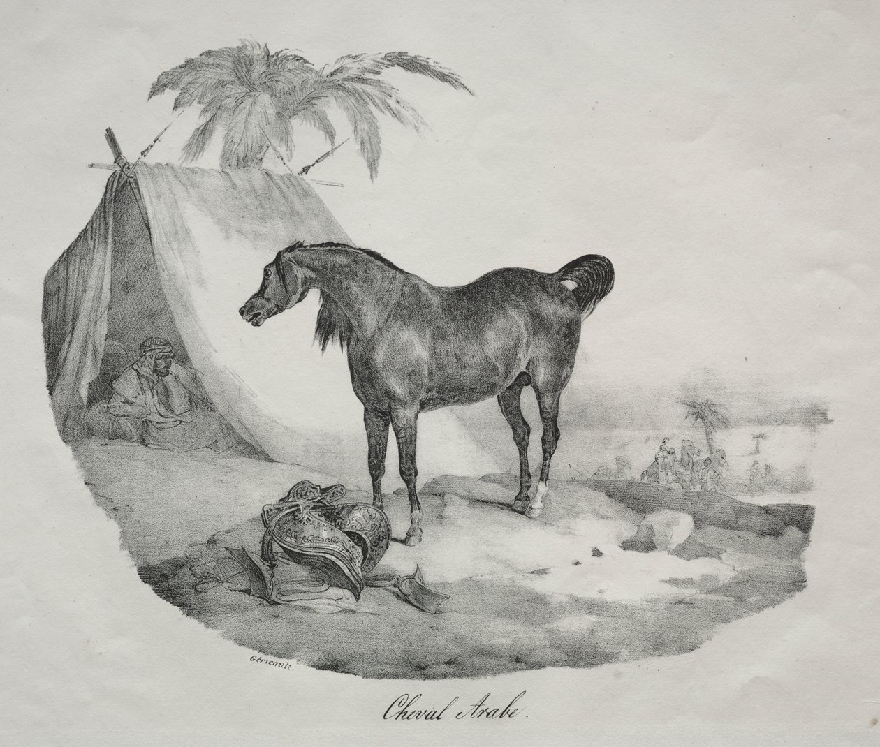 Arabisk häst av Theodore Gericault