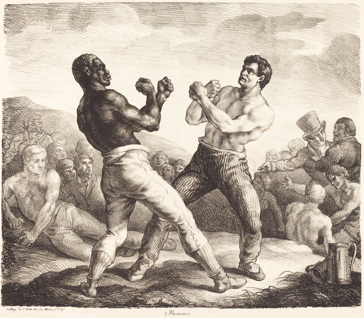 Boxers (The Boxers) av Theodore Gericault