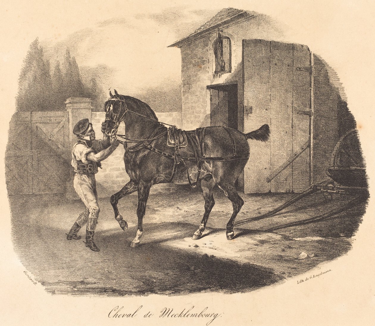 Mecklenburg häst av Theodore Gericault
