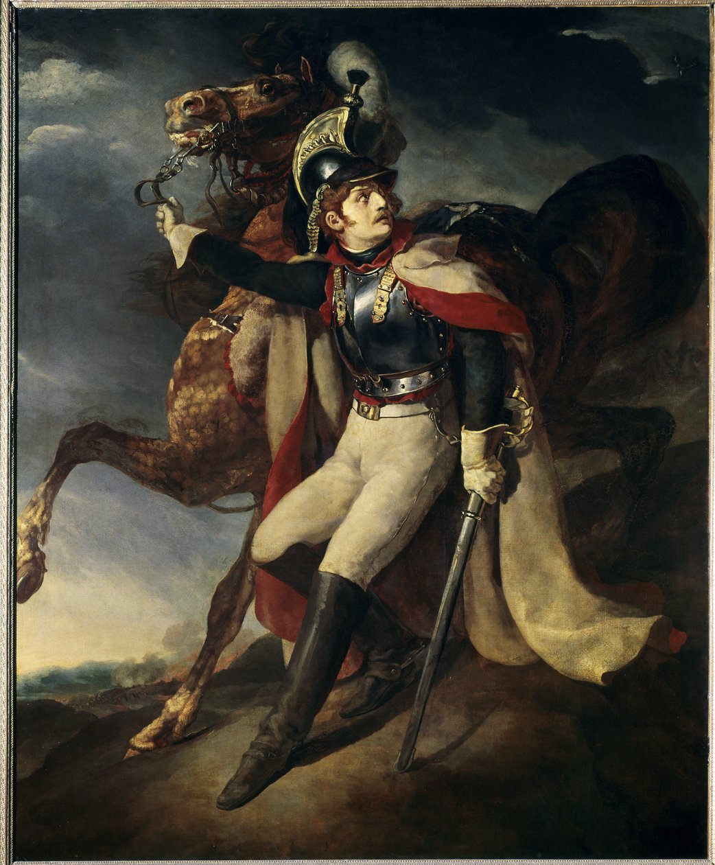 Cuirassier wese - olja på duk av Theodore Gericault