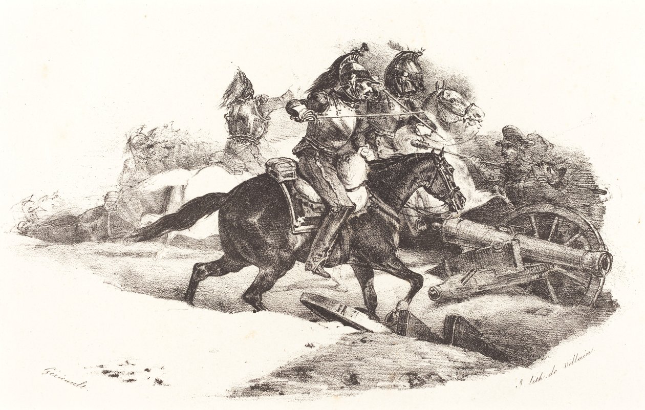 Laddar Cuirassiers av Theodore Gericault
