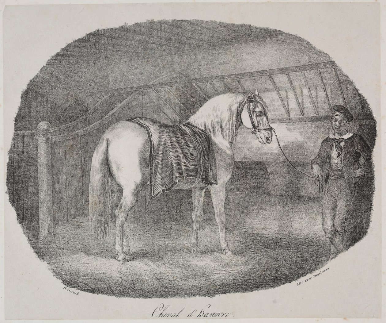 Häst från Hannover av Theodore Gericault
