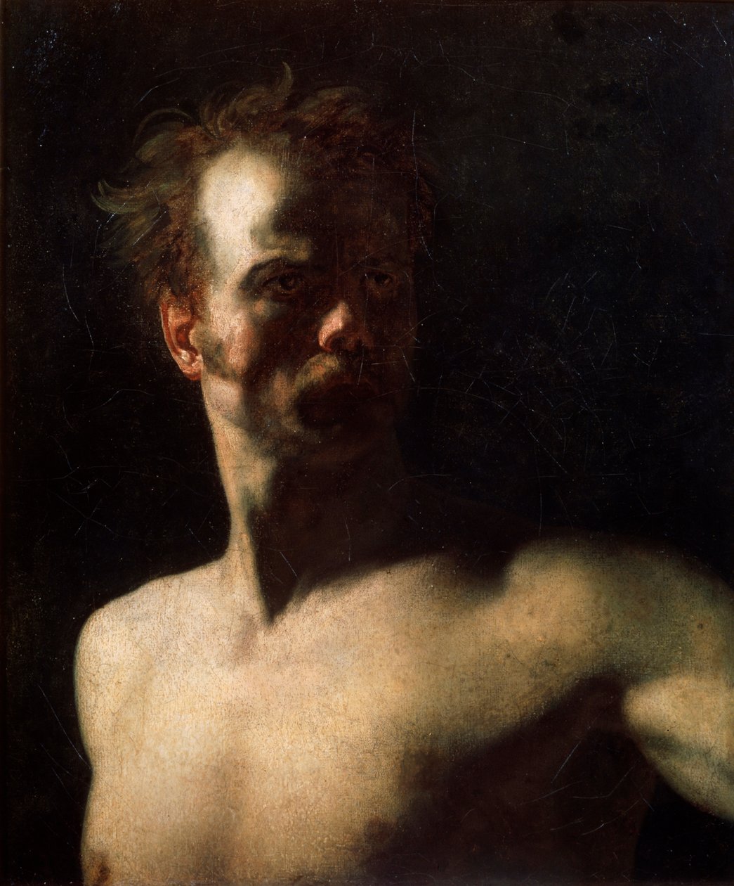 Nakenstudie, c1810-c1811 av Theodore Gericault