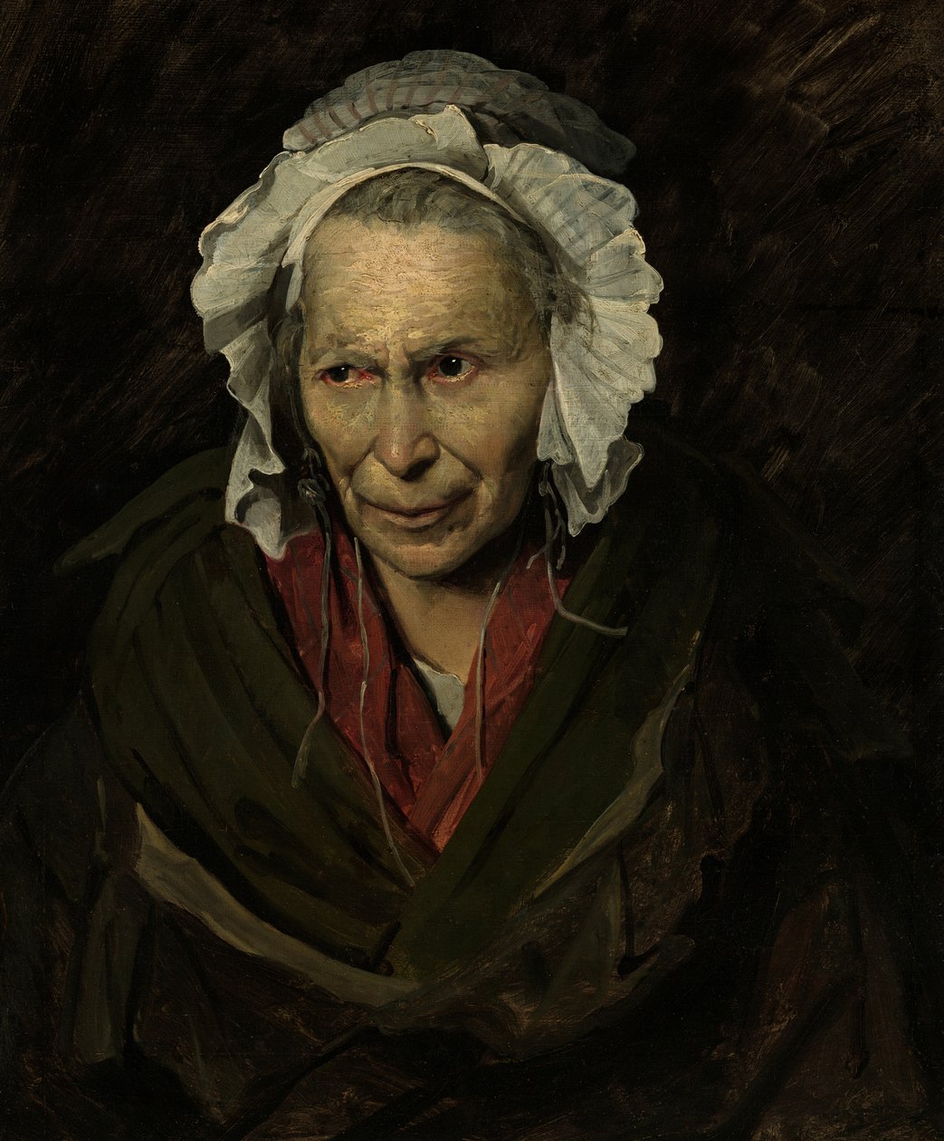 Porträtt av en galen kvinna av Theodore Gericault