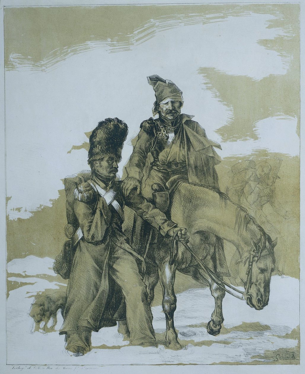 Tillbaka från Ryssland Återlämna Ryssland av Theodore Gericault