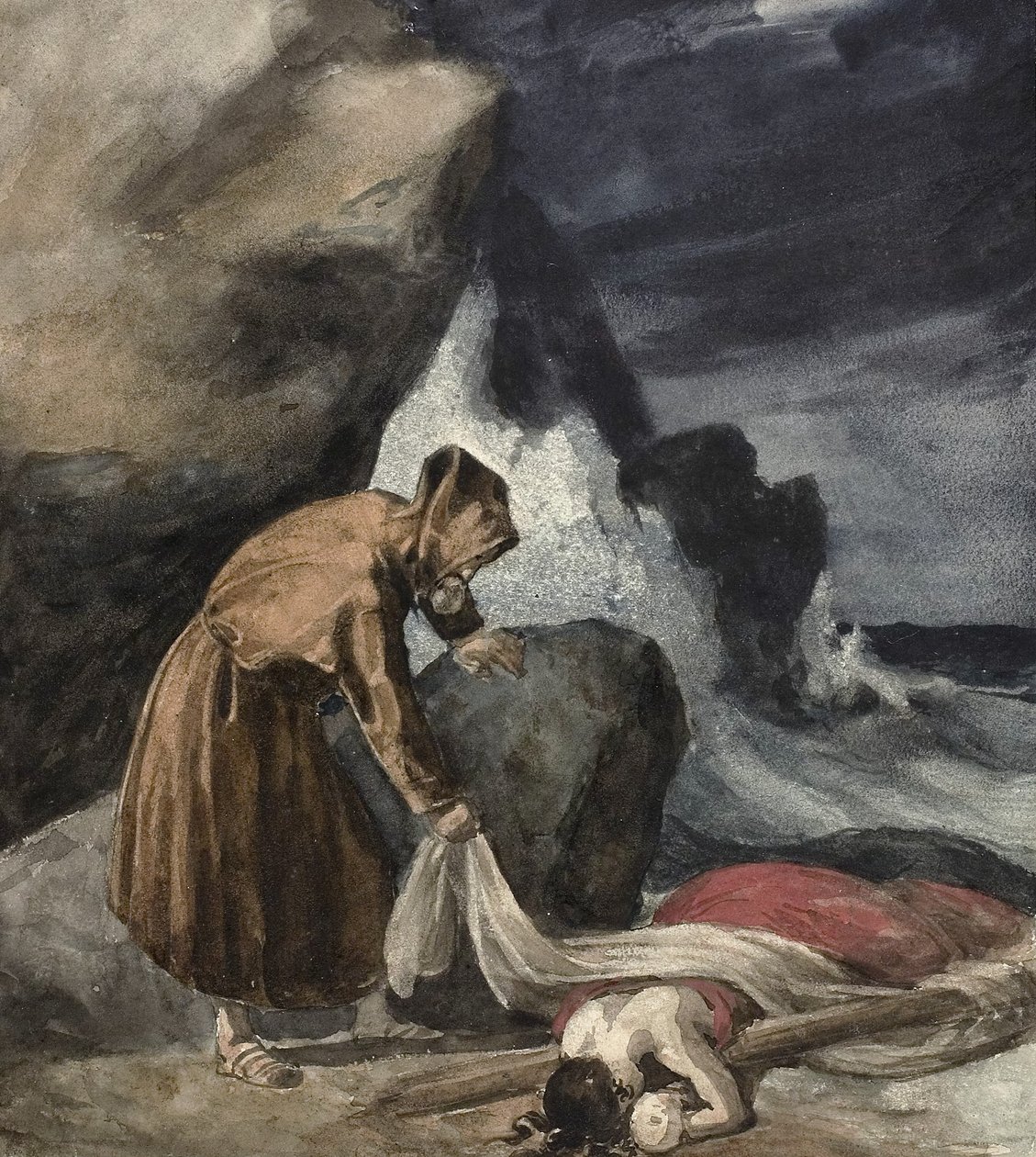 Stormen, ca 1821-23 av Theodore Gericault