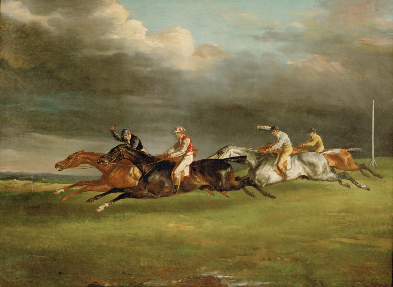 Derbyt på Epsom... av Theodore Gericault