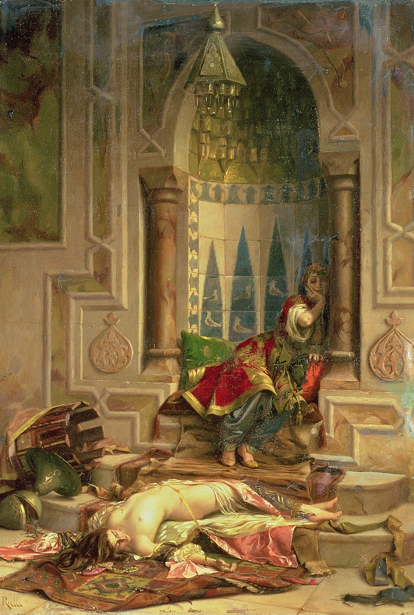 "Ah! Avundsjuk bland de svartsjuka!" av Theodore Jacques Ralli