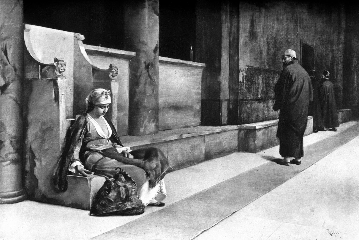 I kyrkan, Grekland, 1895. av Theodore Jacques Ralli