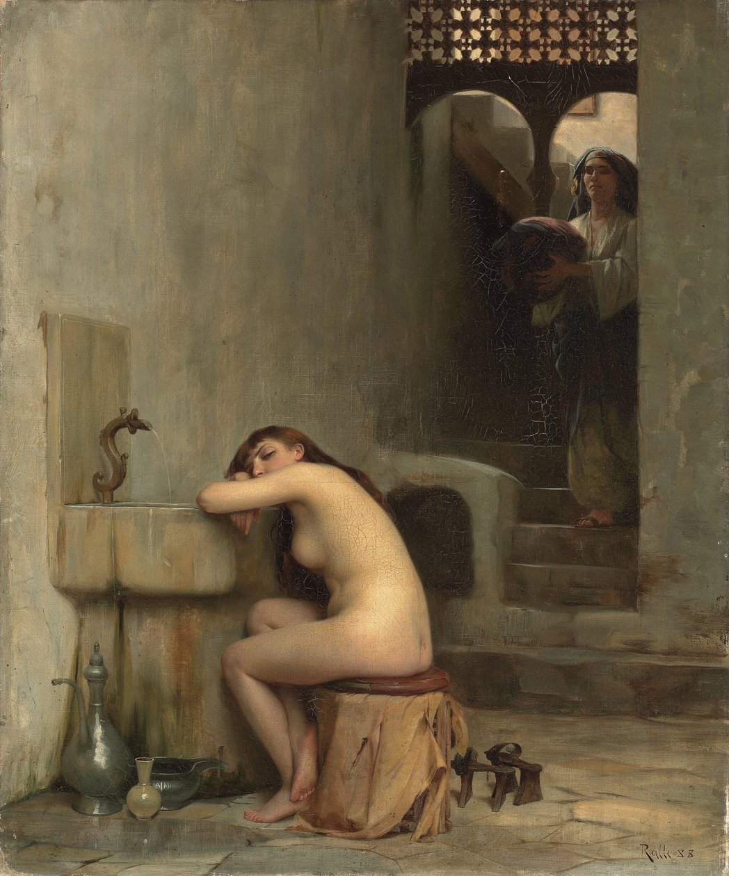 Badrum, 1888 av Theodore Jacques Ralli
