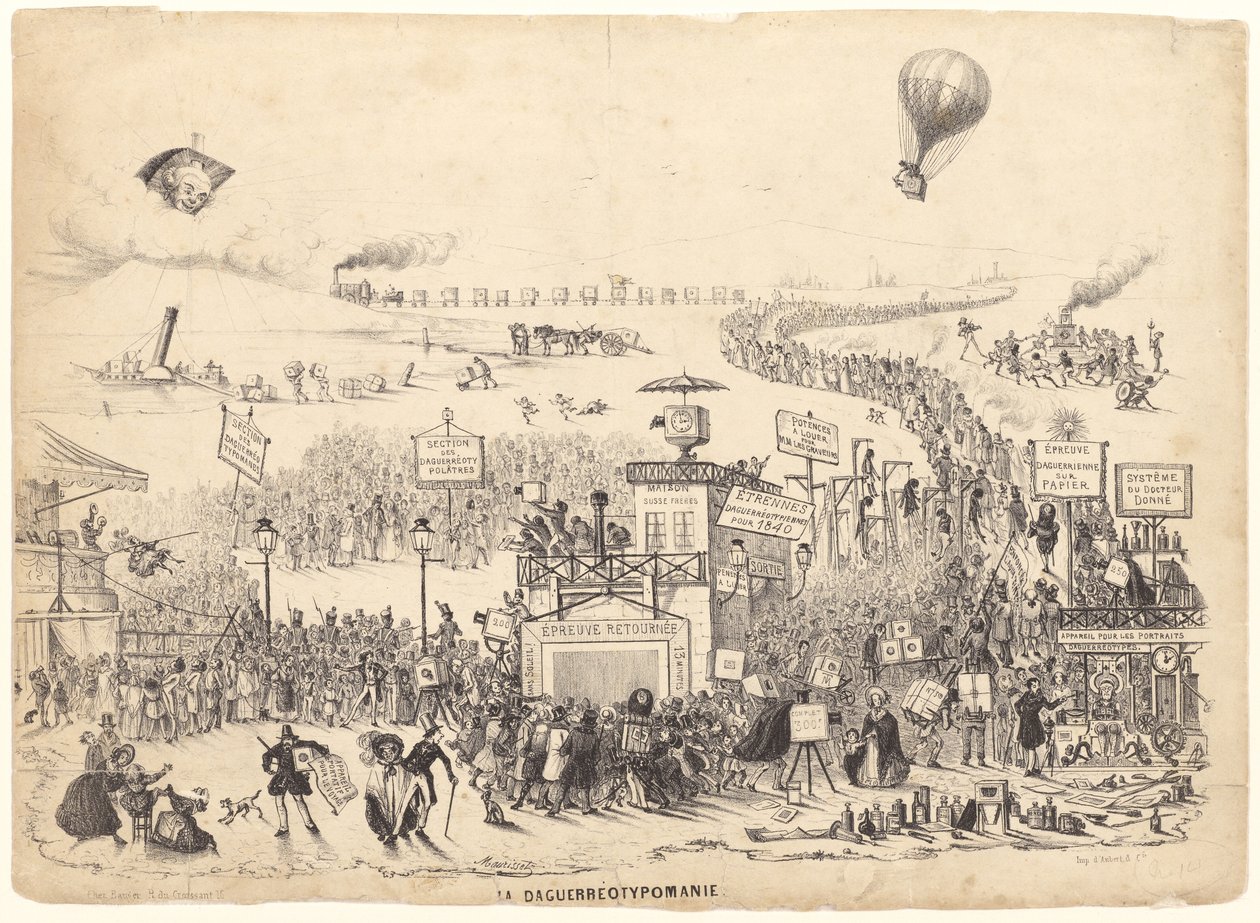 La Daguerreotypomanie (Daguerreotypomani) av Theodore Maurisset