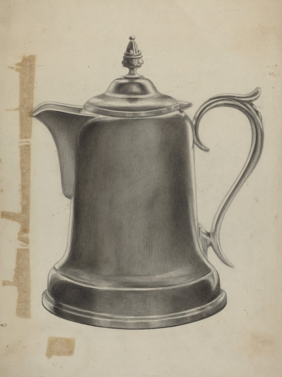 Kaffeurna i tenn av Theodore Pfitzer