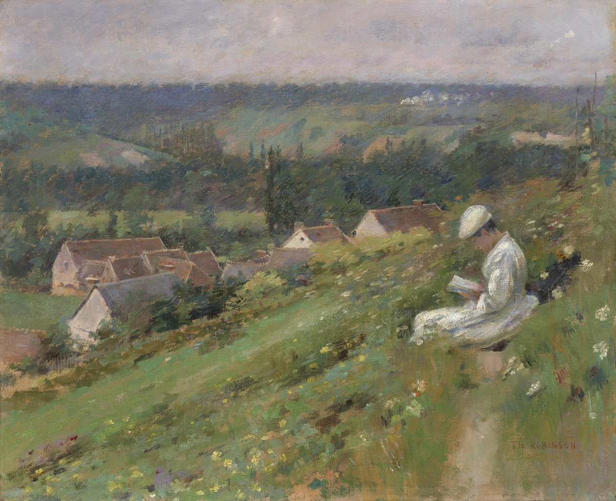 The Valley of Arconville, ca. 1887. av Theodore Robinson