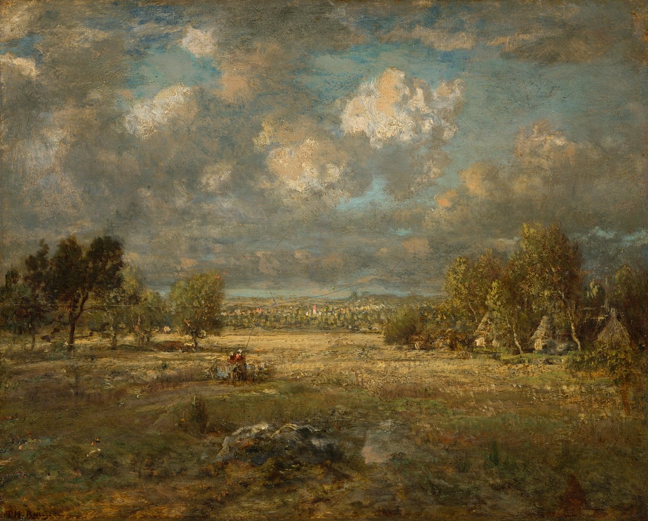 Landsbygden i Picardie av Theodore Rousseau