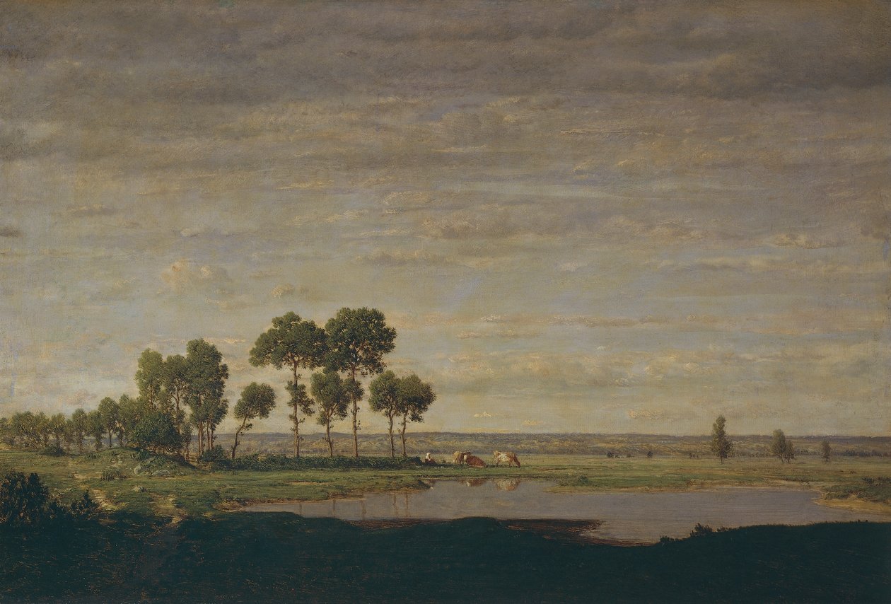 Vår, damm av Theodore Rousseau
