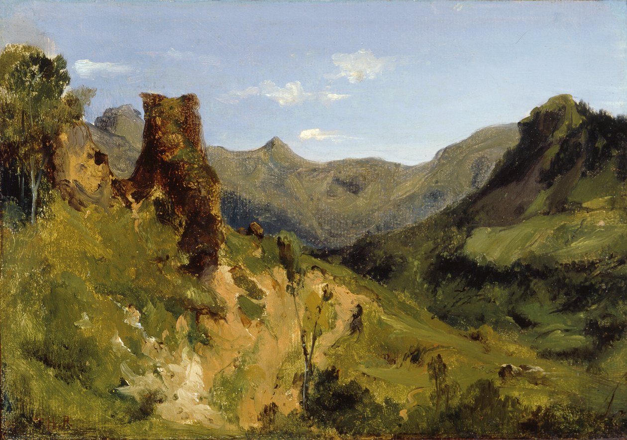 Dal i bergen i Auvergne av Theodore Rousseau