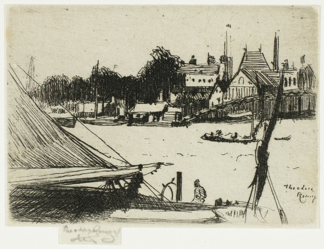 Battersea från Chelsea av Theodore Roussel