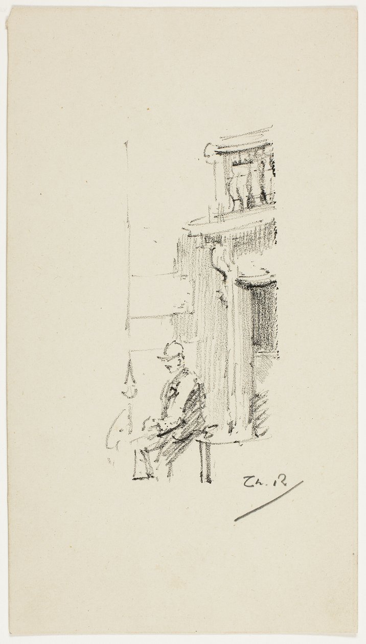 Figur och dörröppning av Theodore Roussel