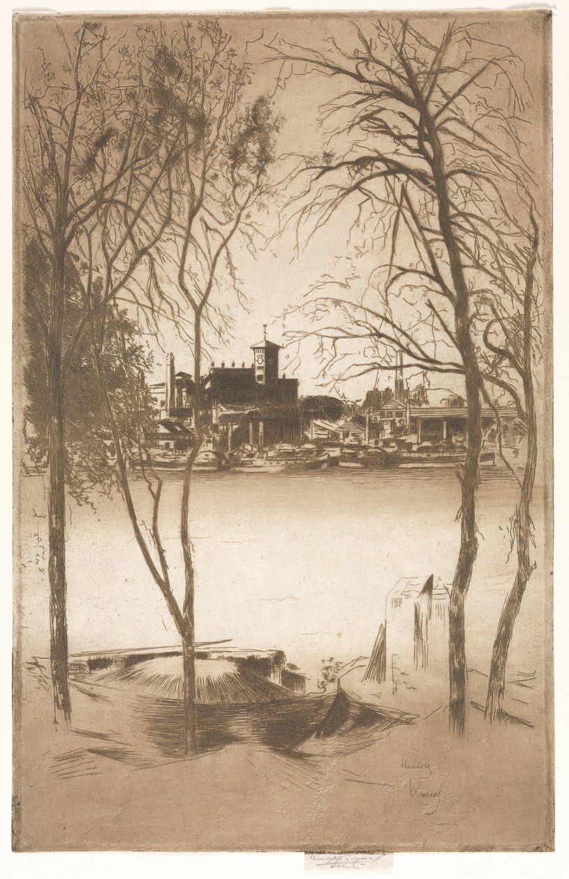 Laburnums och Battersea, 1889-1898. av Theodore Roussel