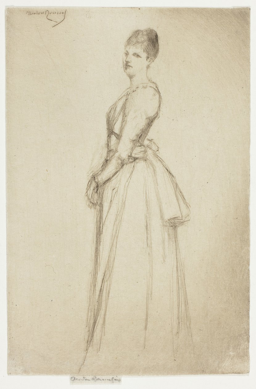 Porträtt av Mrs. C. W. av Theodore Roussel