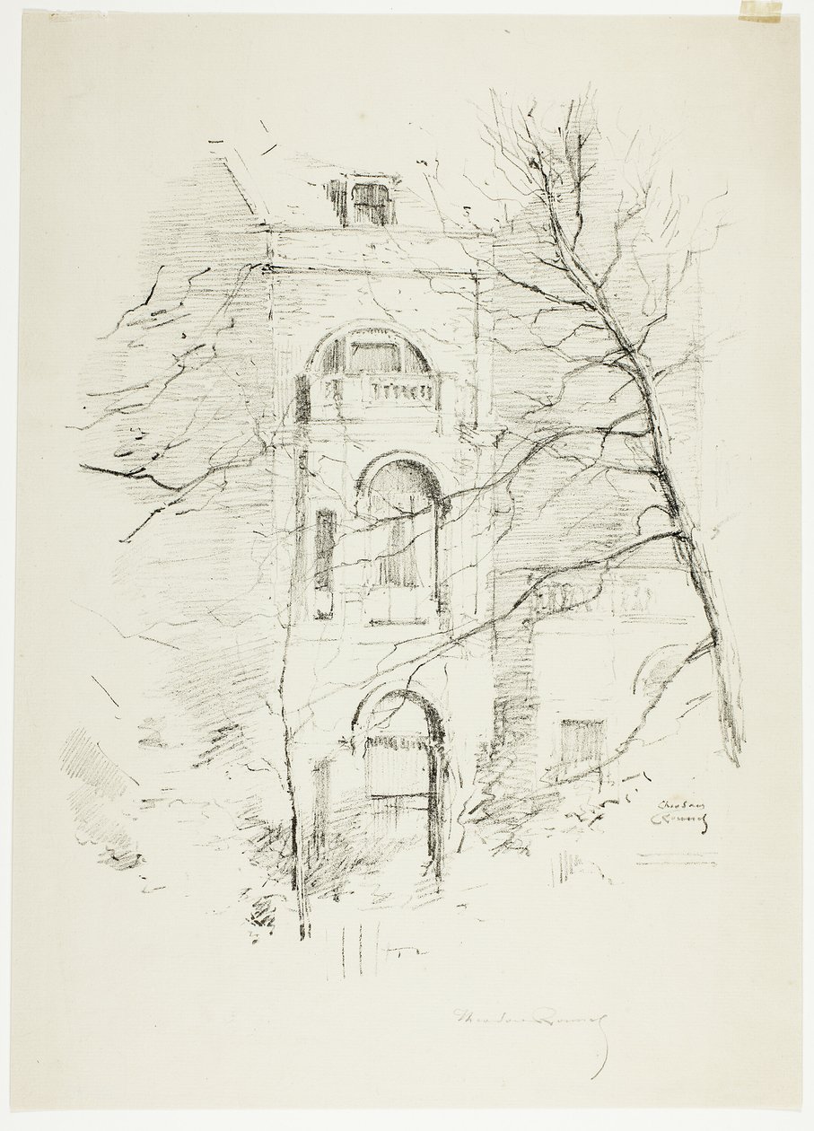 Vinter, ett hus i Green Park av Theodore Roussel