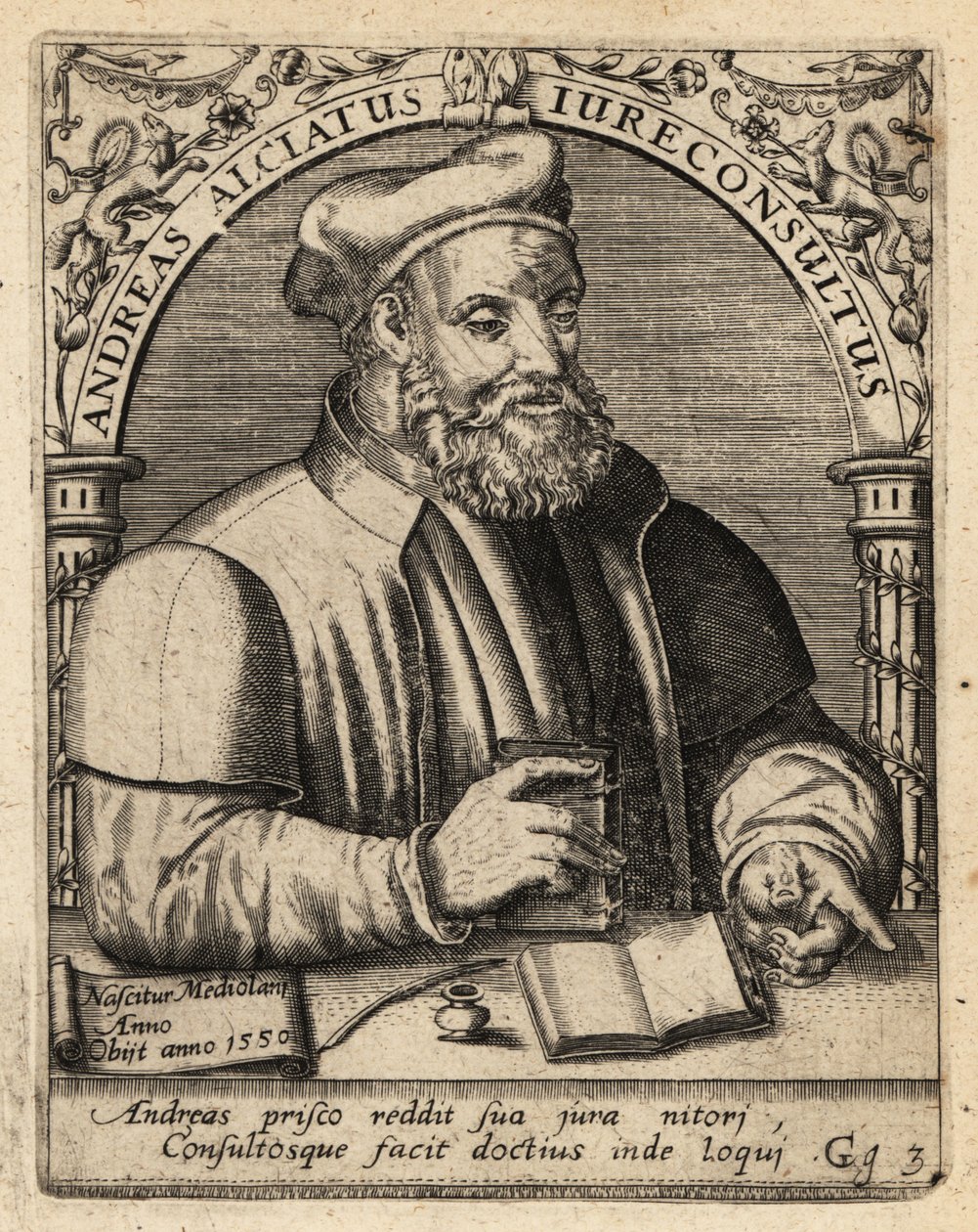 Andrea Alciato av Theodore de Bry