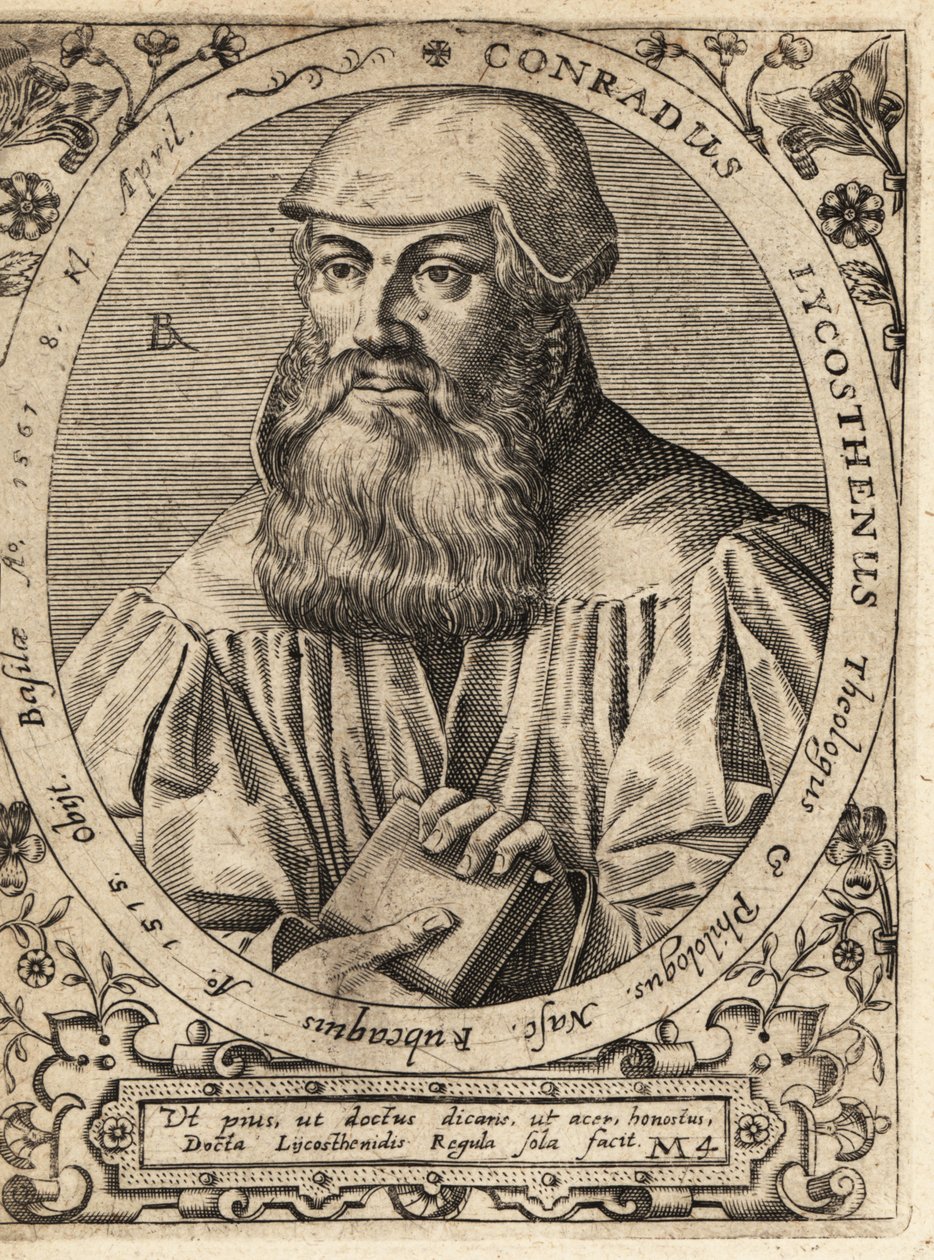 Conrad Lycosthenes av Theodore de Bry