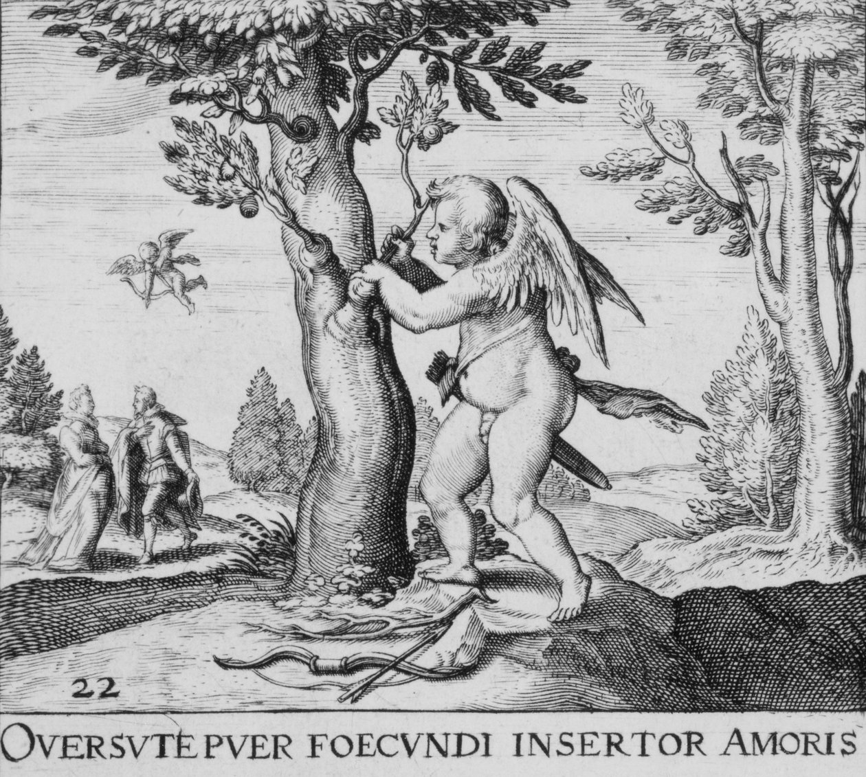 Sekulära emblem, 1611. av Theodore de Bry