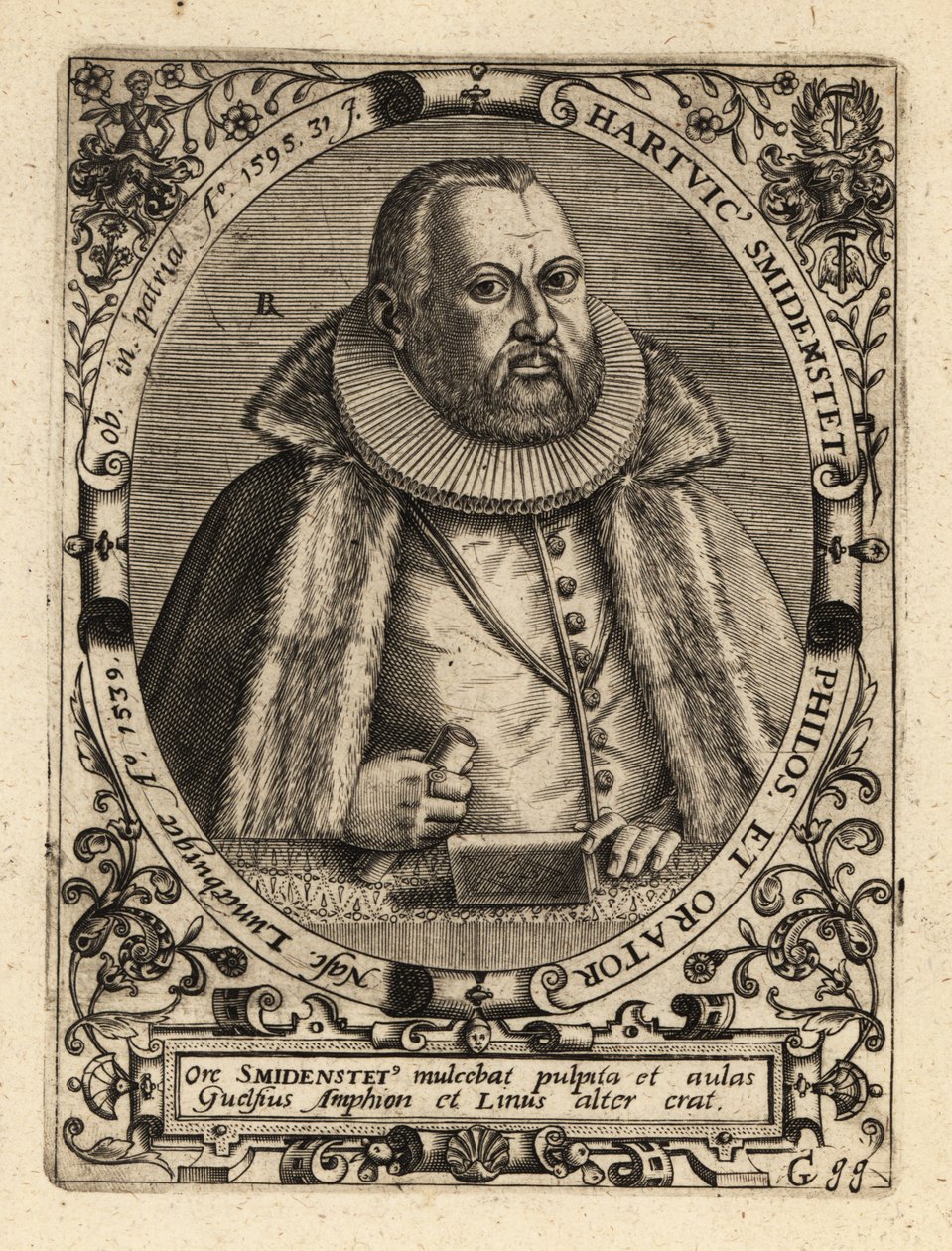 Hartwig Schmidenstedt, tysk retoriker. av Theodore de Bry