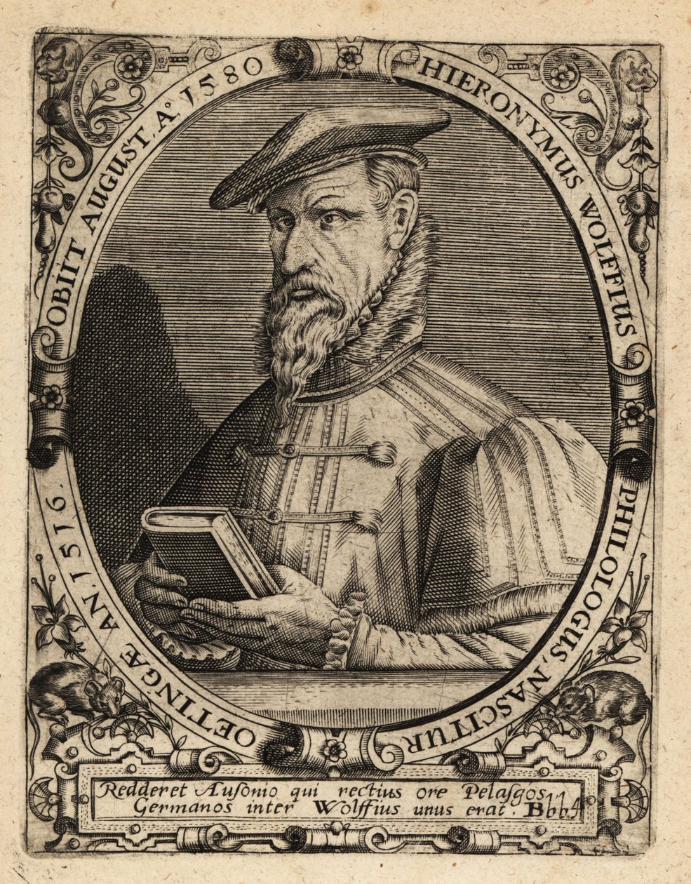 Hieronymus Wolf, tysk historiker av Theodore de Bry