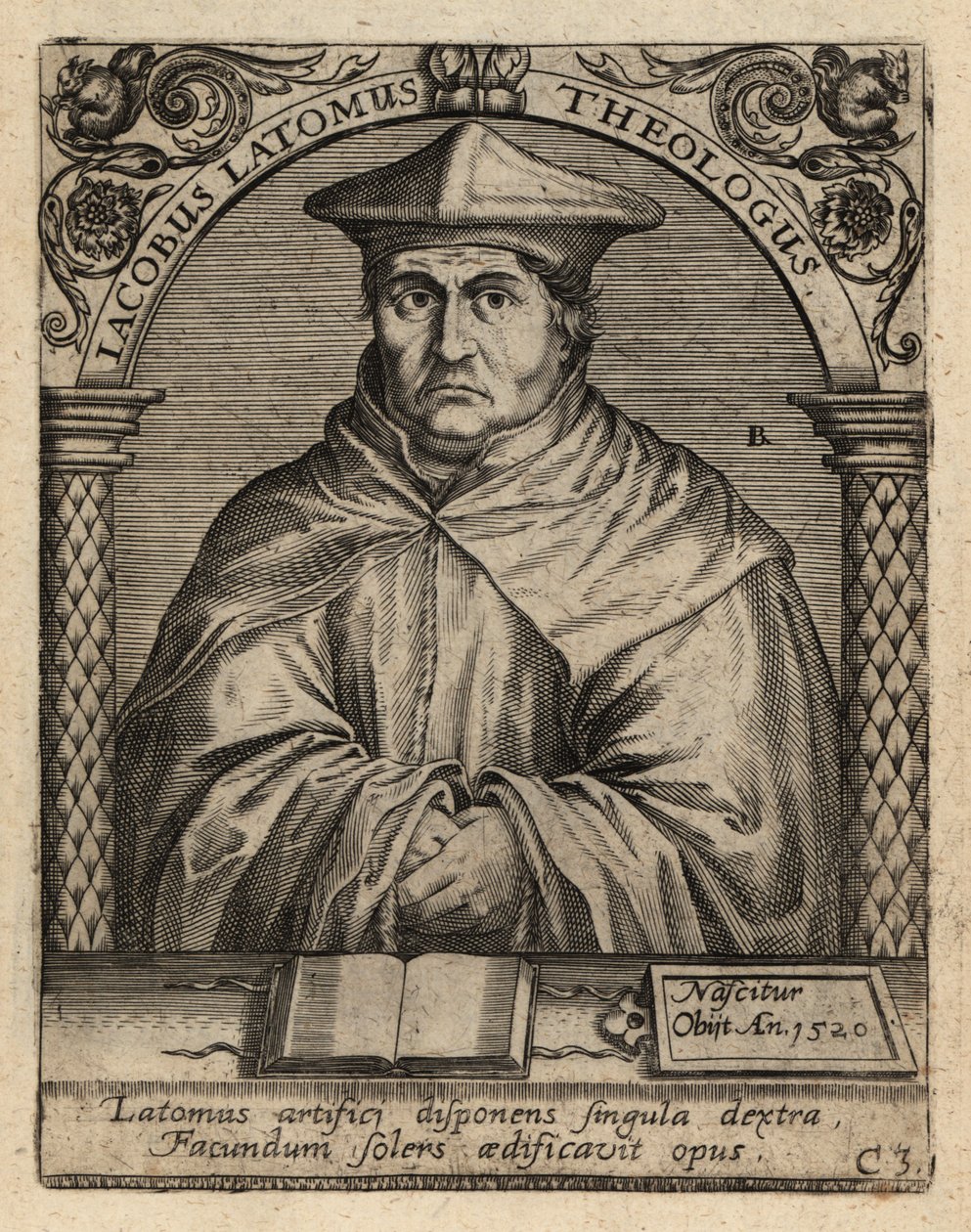Jacques Masson, c1475-1544, flamländsk teolog. av Theodore de Bry