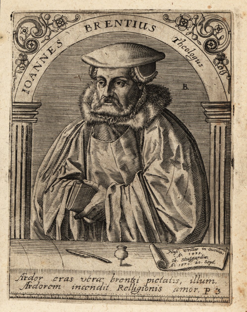 John Brenz av Theodore de Bry
