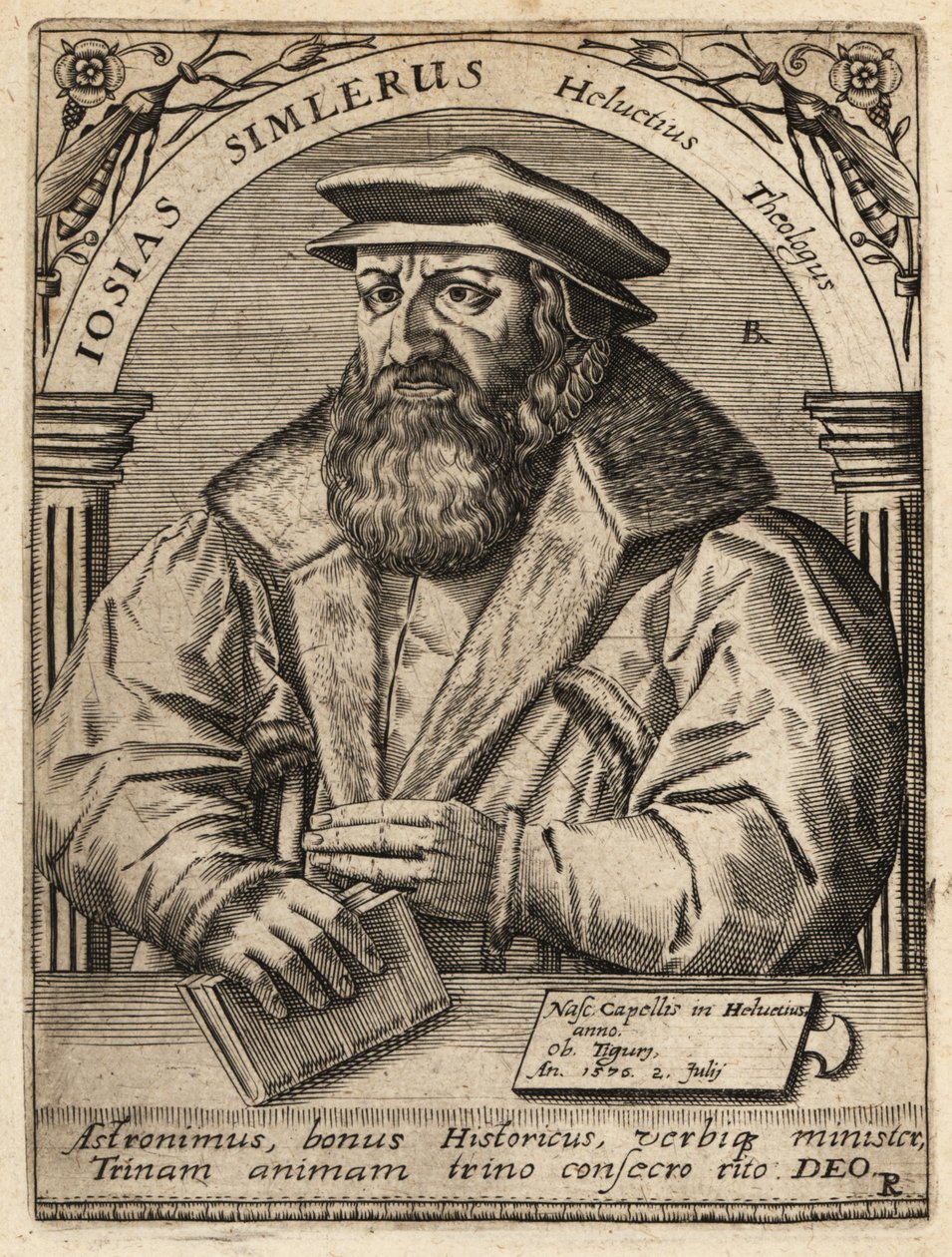 Josias Simmler av Theodore de Bry