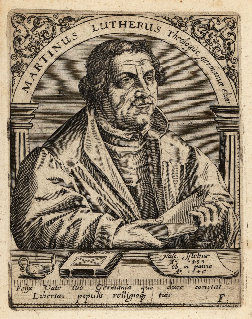 Martin Luther av Theodore de Bry