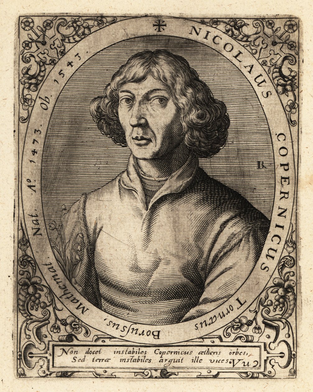Nicolaus Copernicus, polymat från renässanstiden. av Theodore de Bry