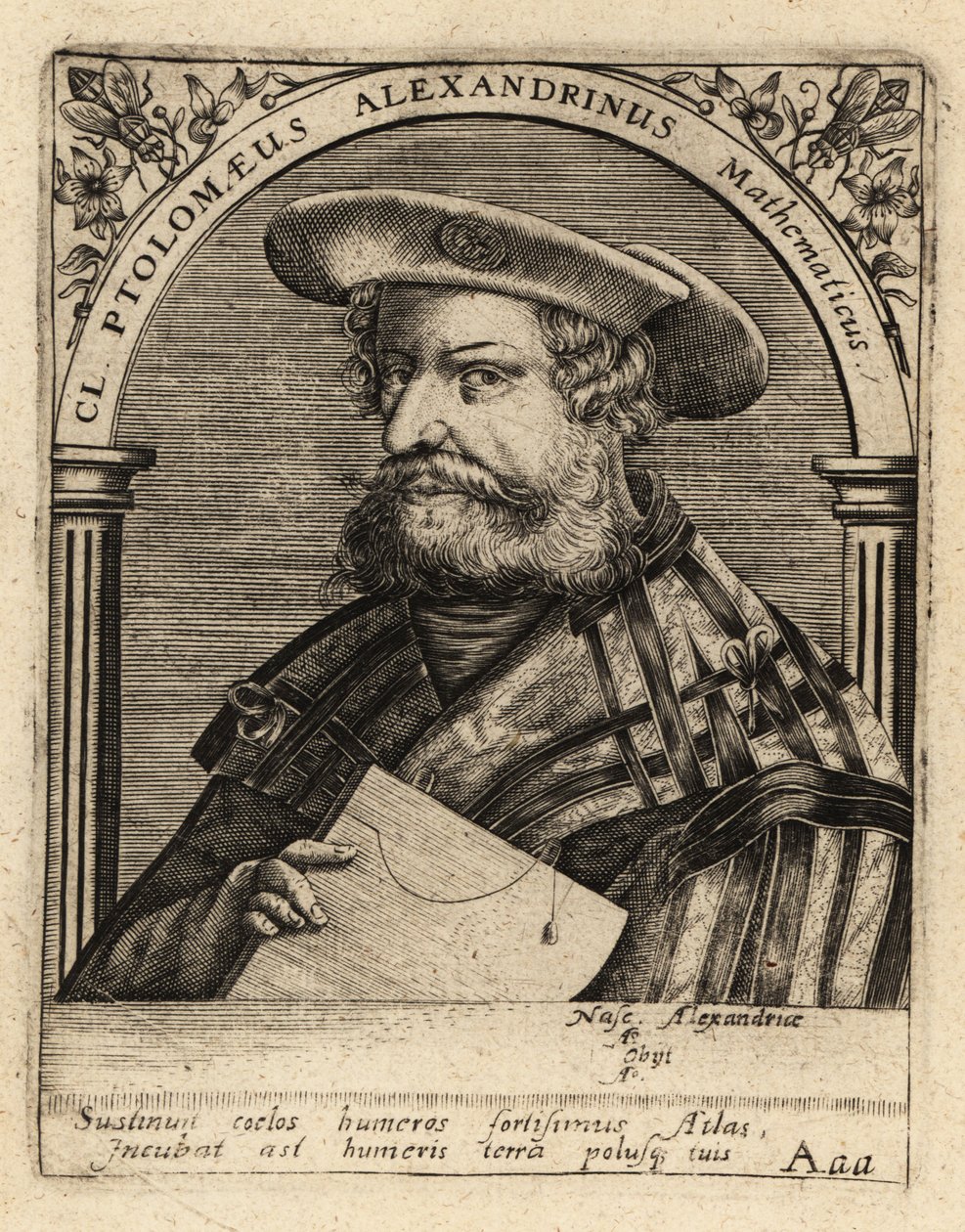 Nicolaus Germanus, tysk kartograf. av Theodore de Bry