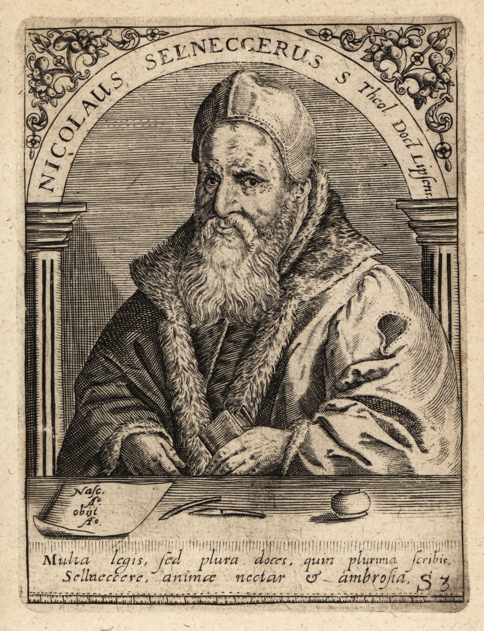 Nicholas Selnecker av Theodore de Bry