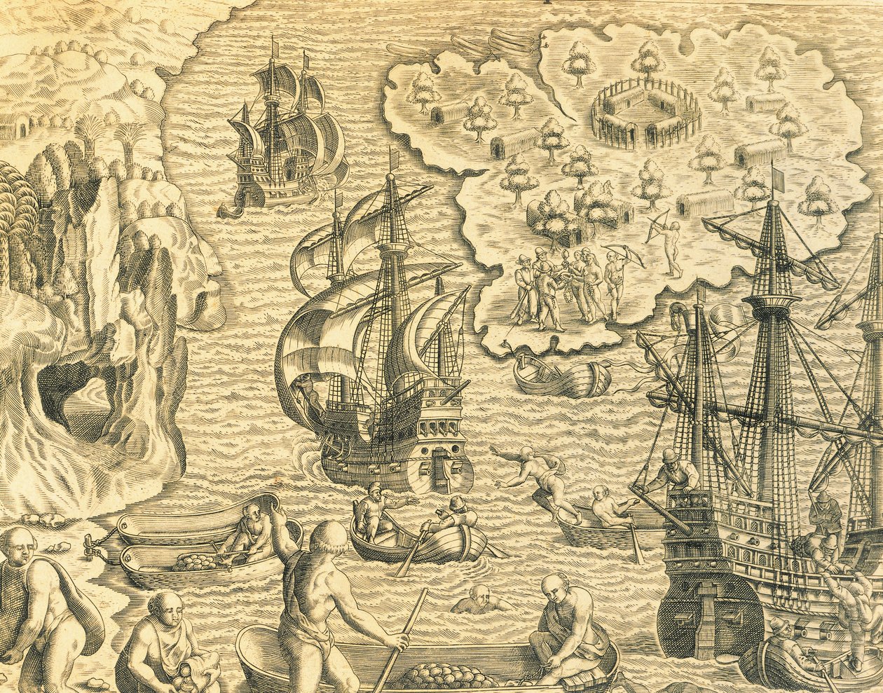 Pärlöarna av Theodore de Bry