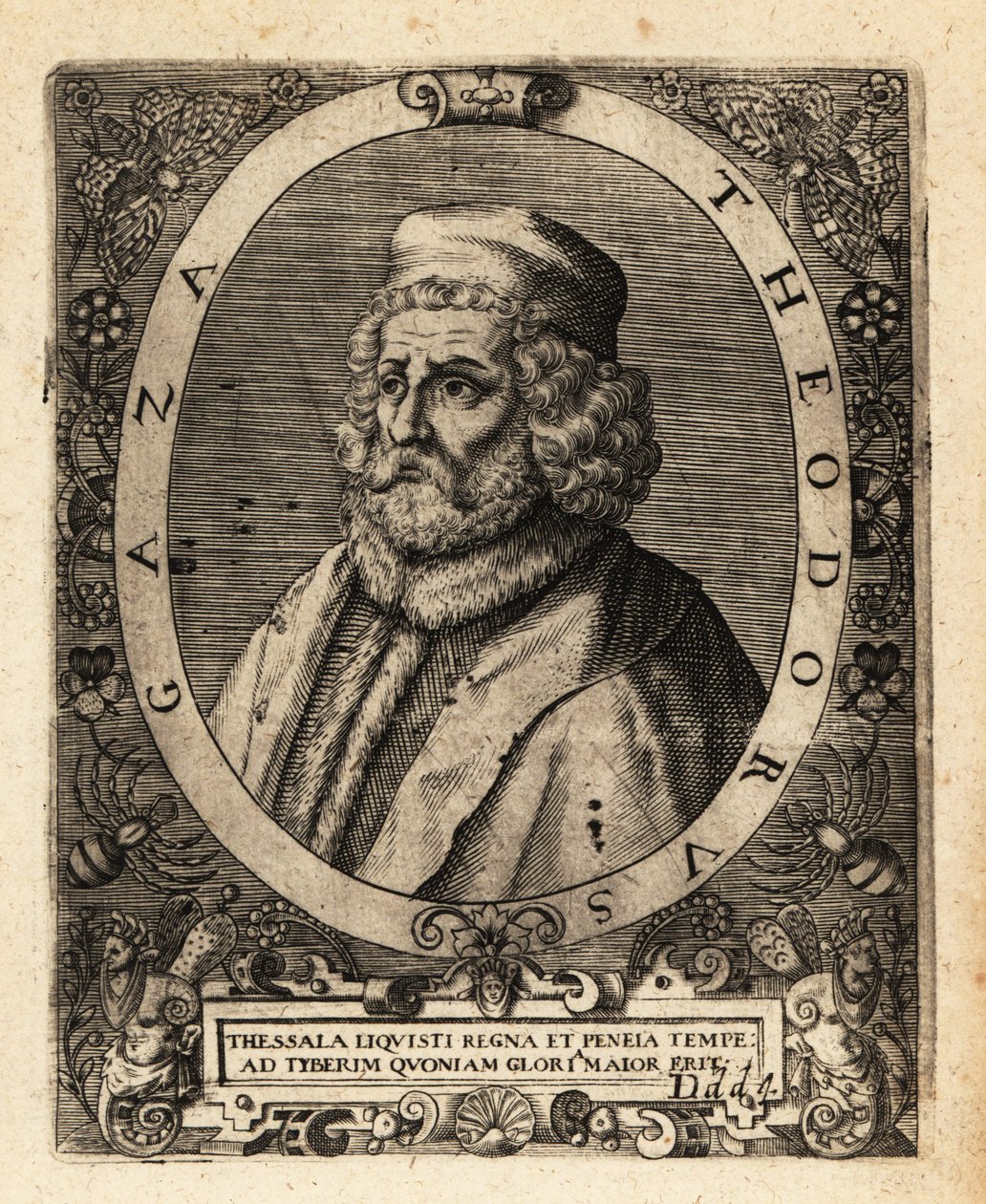 Theodore Gazis, grekisk humanist. av Theodore de Bry