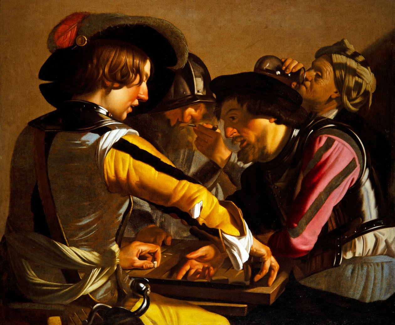 Backgammonspelarna av Theodore van called Dirk Baburen