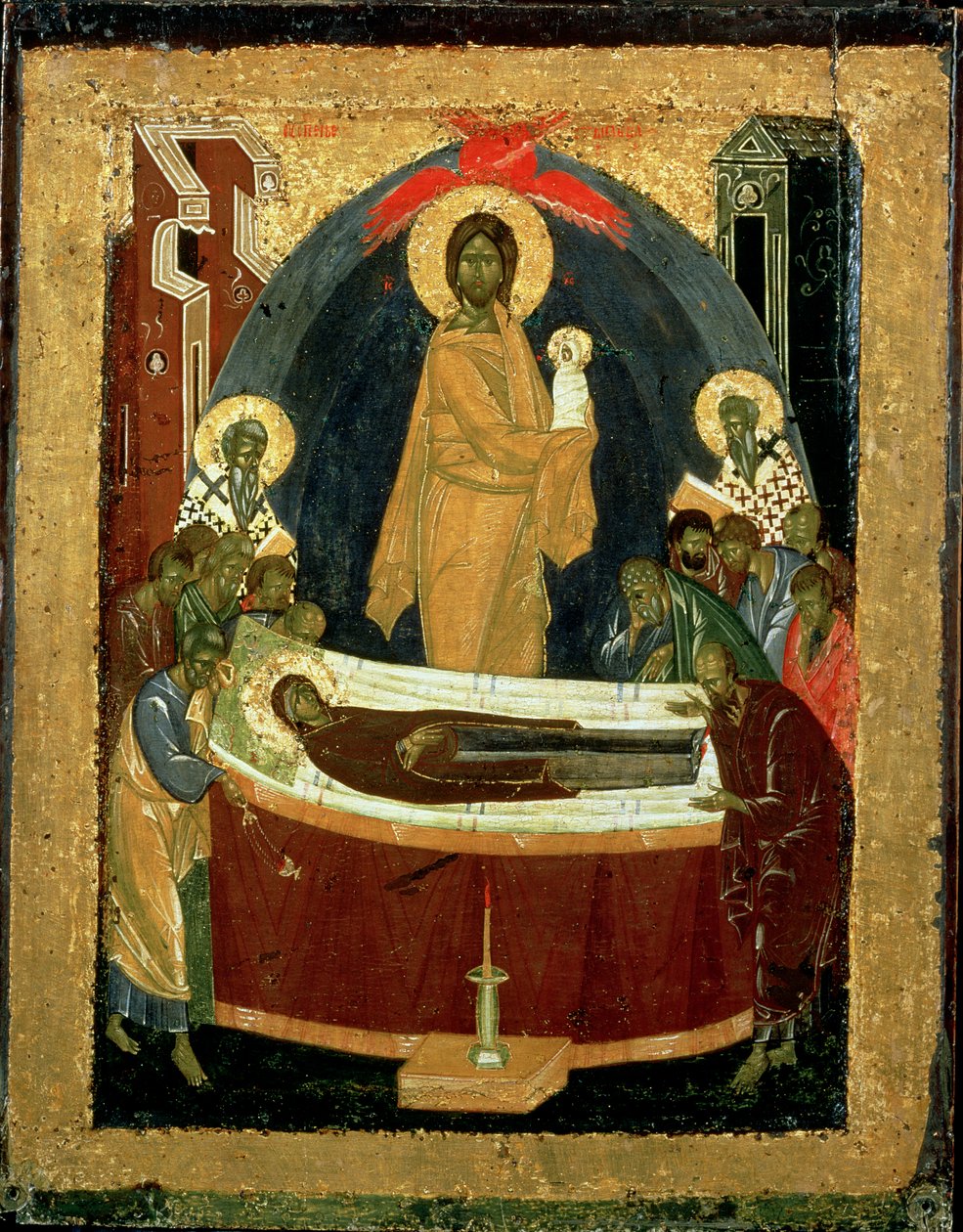 The Dormition, c.1392 (temper on panel)swed av Theophanes the Greek