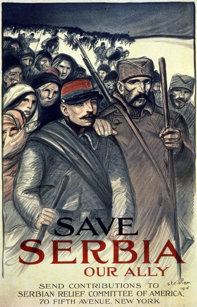 Rädda Serbien, vår allierade, 1916 (se även 699044) av Théophile Alexandre Steinlen