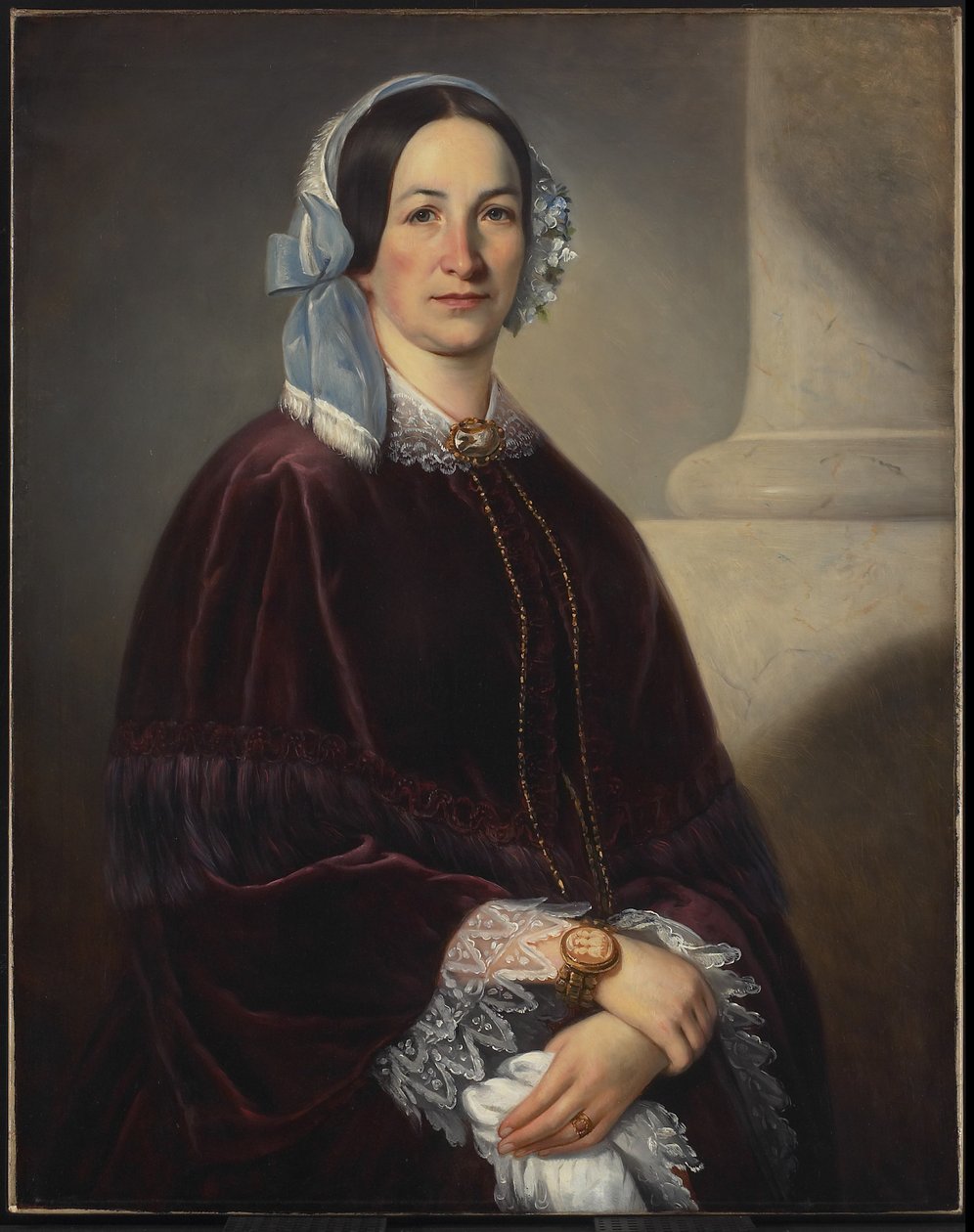 Madame Isaac Dorion, född Adélaide Huot dit St-Laurent, ca 1854 av Théophile Hamel