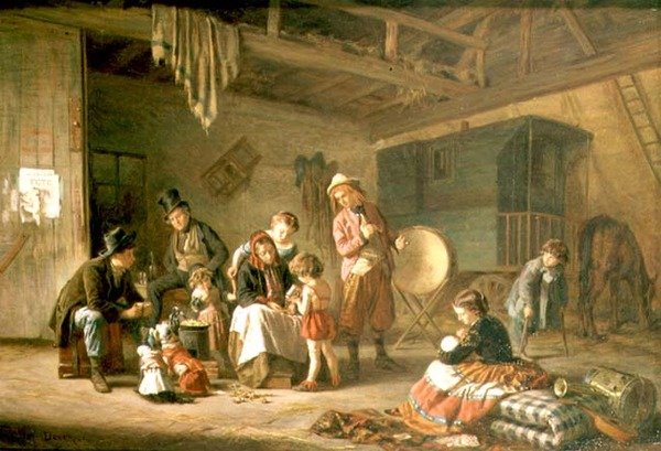 De flanerande spelarna av Theophile Emmanuel Duverger