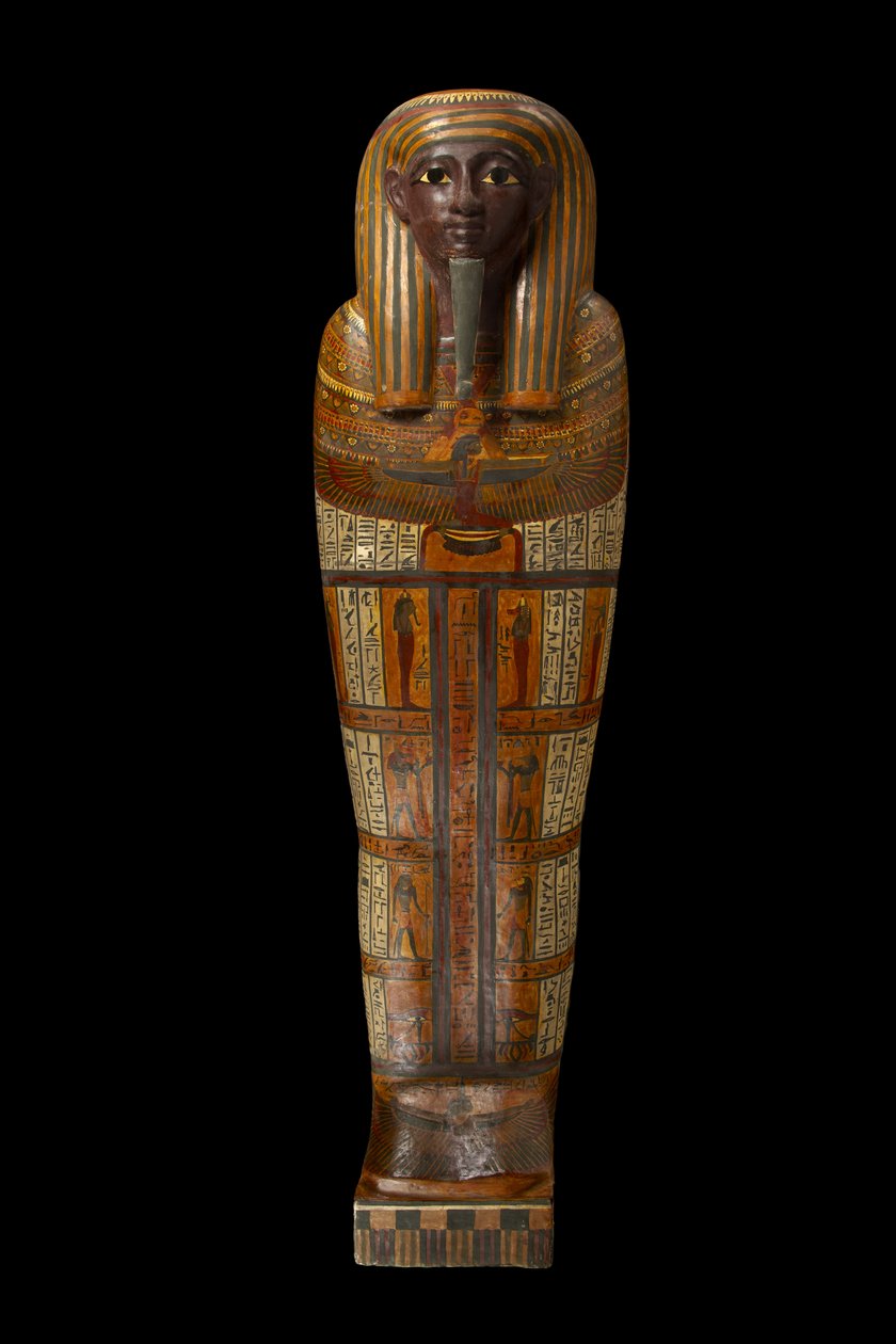 Djeddjehutefankh mumie trä av Third Intermediate Period Egyptian