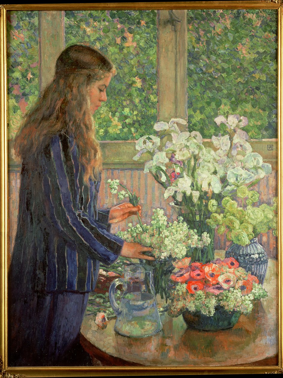 Trädgårdsblommor av Théo van Rysselberghe