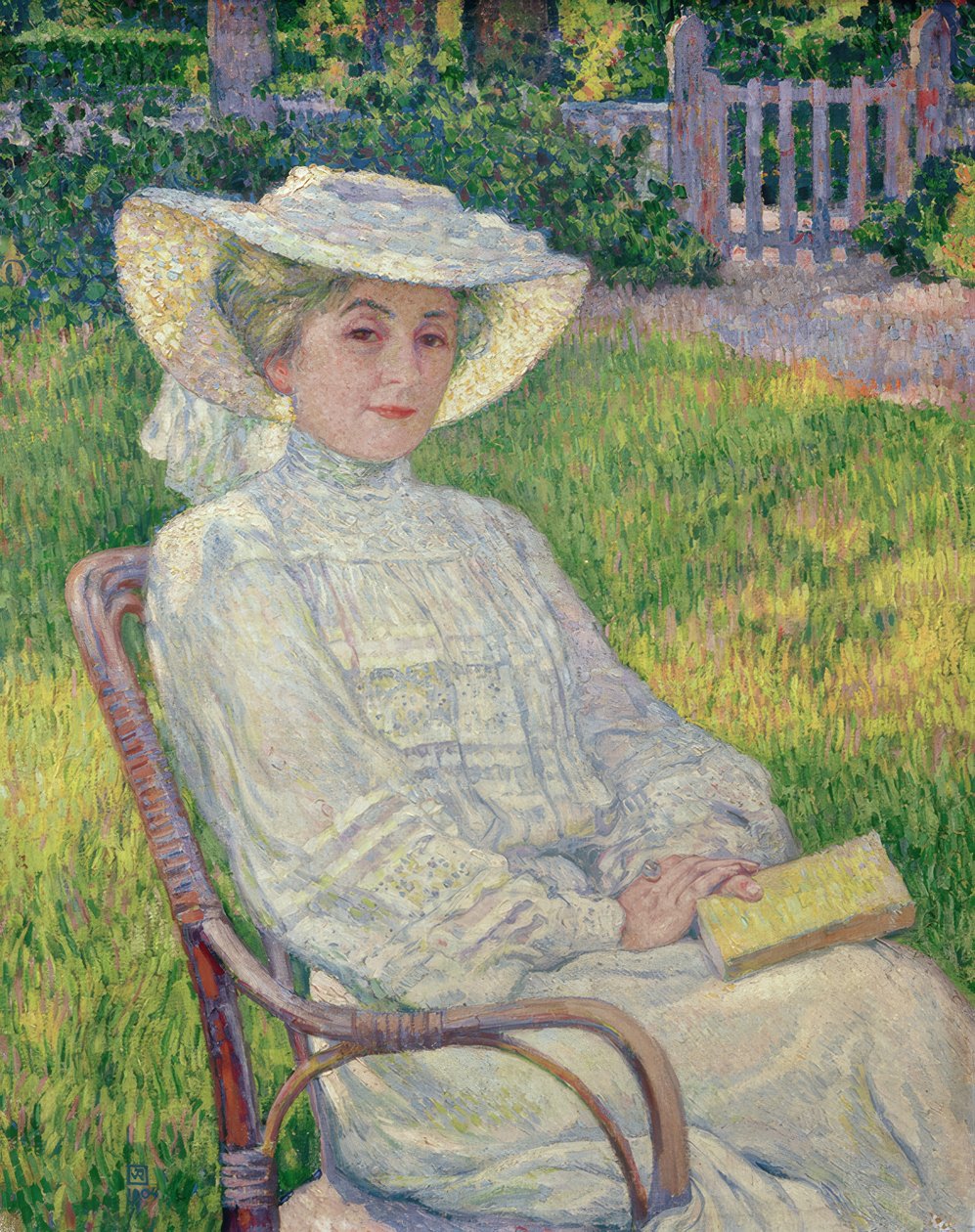 Damen i vitt av Théo van Rysselberghe